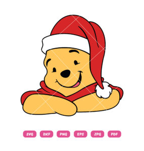 Pooh Santa SVG Winnie The Pooh SVG Christmas SVG