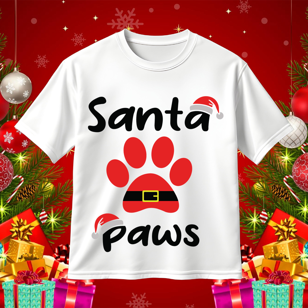 Santa Paws SVG CHristmas SVG