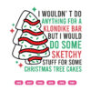 Sketchy Stuff For Some Christmas Tree Cakes SVG