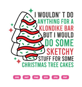 Sketchy Stuff For Some Christmas Tree Cakes SVG