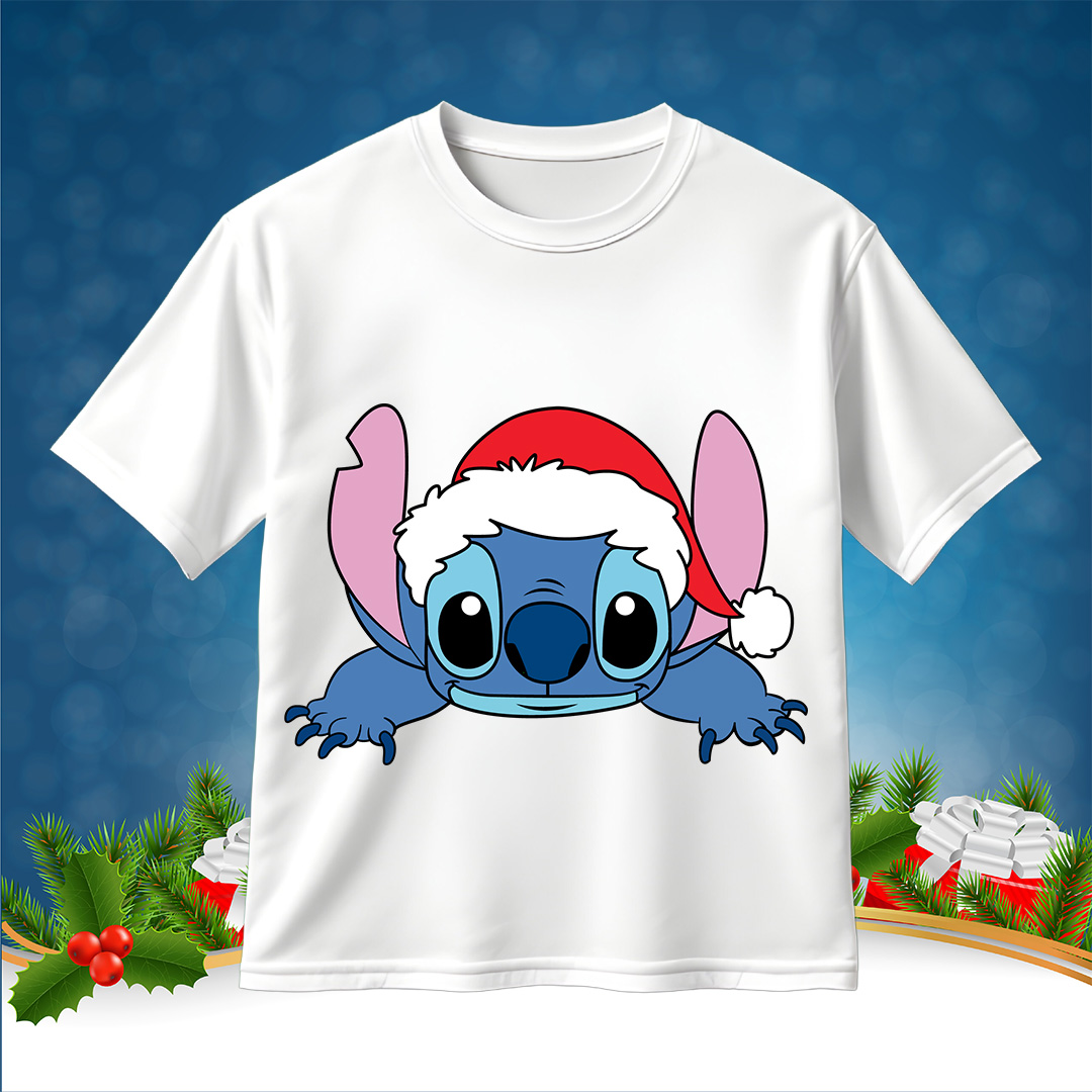 Stitch Santa Hat SVG Christmas