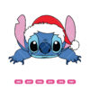 Stitch Santa Hat SVG Christmas