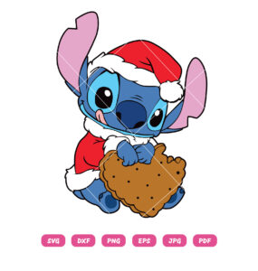 Stitch With Christmas Cookie