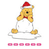 Winnie The Pooh Svg, Santa Pooh Svg,