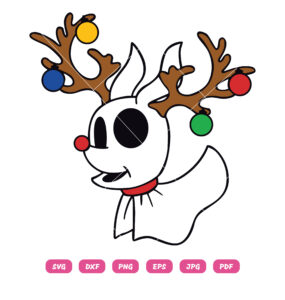 Zero Reindeer SVG Nightmare Before Christmas SVG