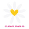 Heart Daisy Flower