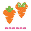 Mickey & Minnie Easter Carrots SVG