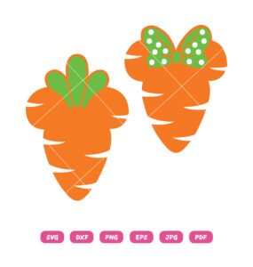 Mickey & Minnie Easter Carrots SVG