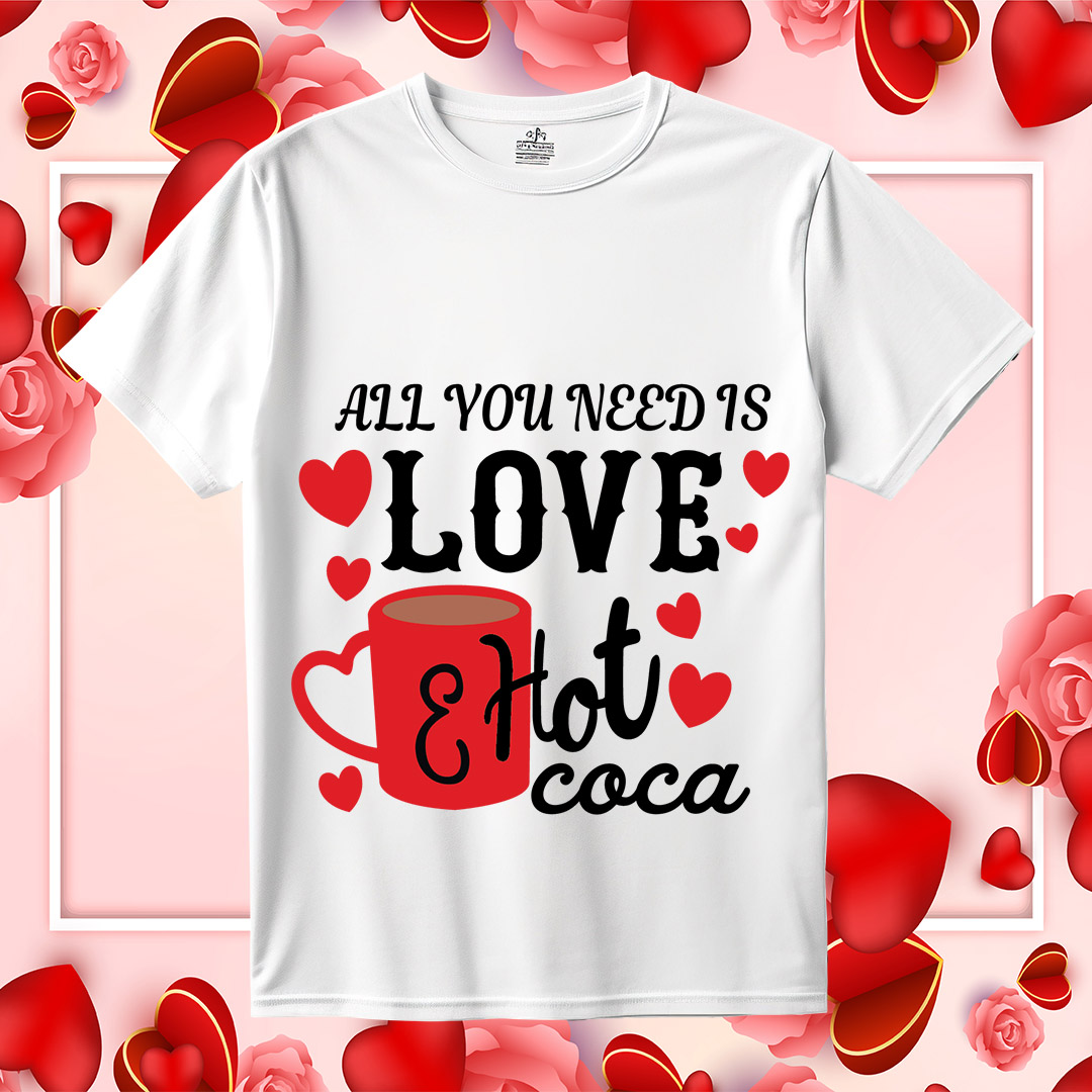 All You Need Is Love And Hot Cocoa SVG, Valentine SVG, Love SVG, Cocoa SVG, Valentine’s Day SVG