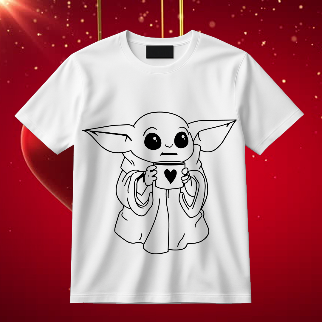 Baby Yoda Love Coffee