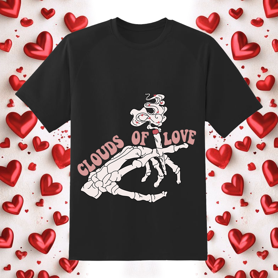 Clouds Of Love Skeleton Hand