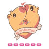 Couplebara SVG, Love Capybara SVG PNG DXF EPS