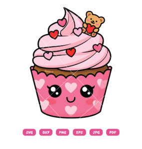 Cute Valentine's Cupcake