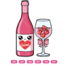 Cute Wine Valentine's