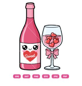 Cute Wine Valentine's