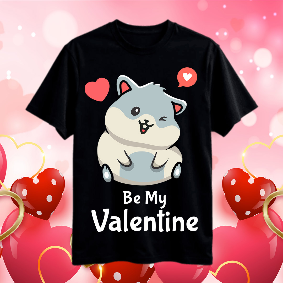 Hamster By My Valentine SVG,