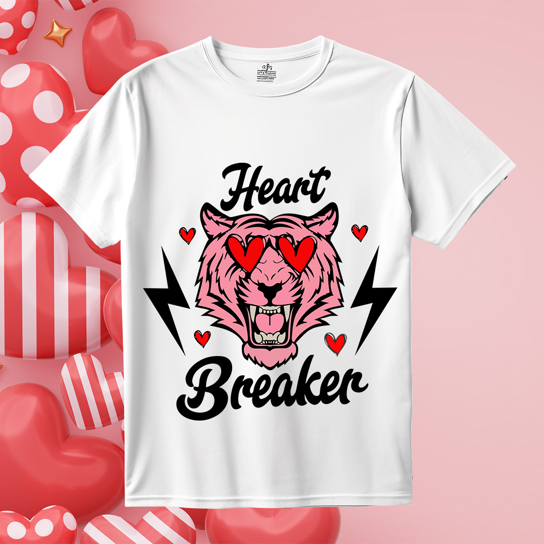 Heart Breaker Tiger SVG, Anti Valentine