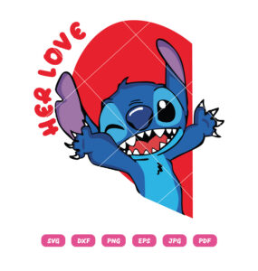 Her Love Stitch Valentine,s