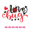 Love Bug SVG, Bug SVG, Heart SVG, Animal SVG, Valentine’s Day SVG
