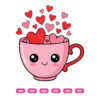 Mug-nificent Valentine Cup of Cuteness SVG