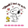 Snoopy Should I Text My Ex