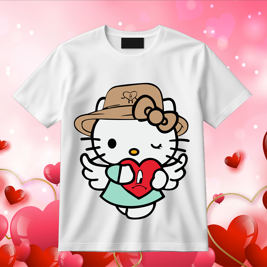 Bad Bunny Hello Kitty SVG Hello Kitty Valentine