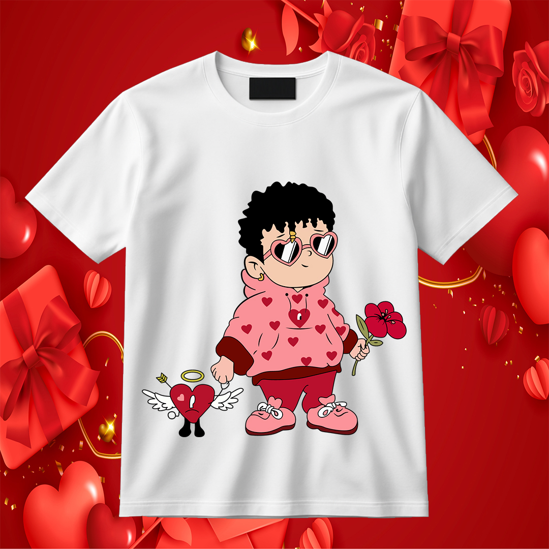 Bad Bunny Valentine SVG Boy Love