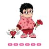 Bad Bunny Valentine SVG Boy Love