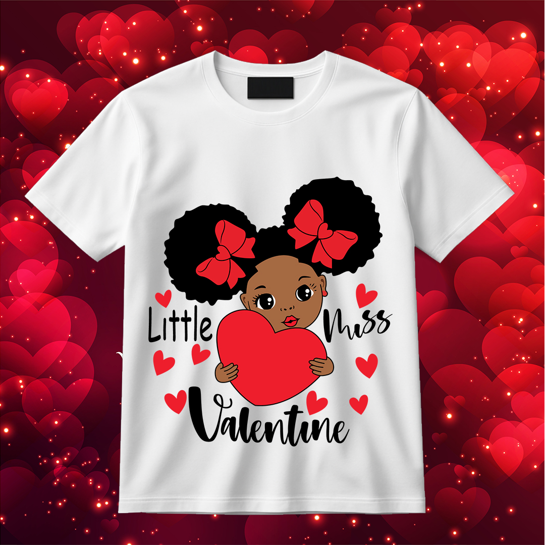 Black Girl Little Miss Valentine