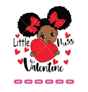 Black Girl Little Miss Valentine