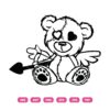 Cupid Teddy Bear SVG,