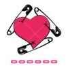 Hurt Heart SVG The Tape Pins Heart Broken Valentine