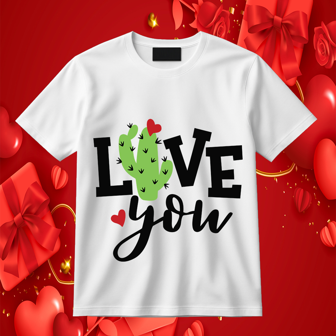 Love You SVG, Cactus SVG, Heart SVG, Valentine’s Day SVG