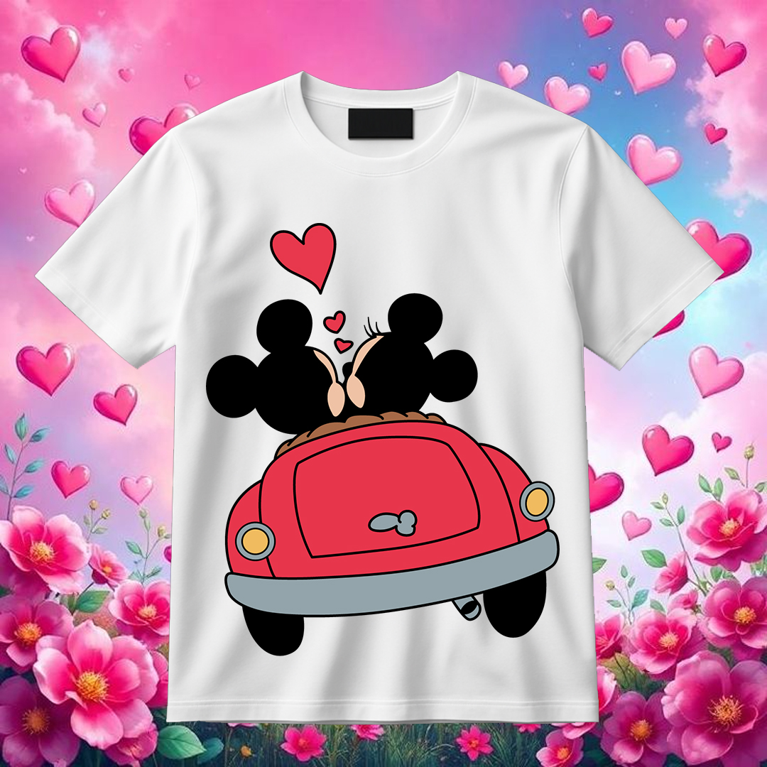 Mickey And Minnie Love Car SVG Love Car