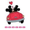 Mickey And Minnie Love Car SVG Love Car