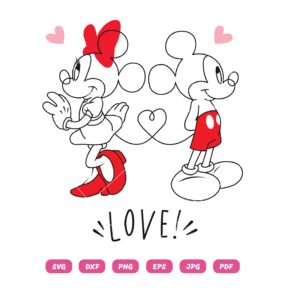Mickey Love Minnie Valentines