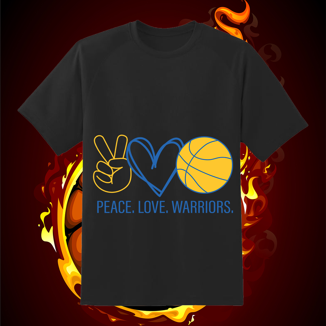 Peace Love Warriors SVG, Basketball SVG, NBA Champion SVG