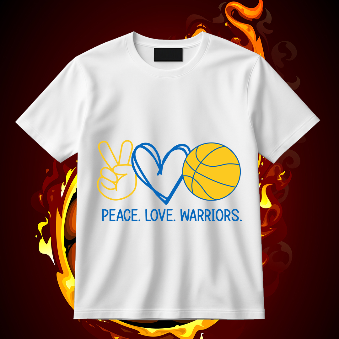 Peace Love Warriors SVG Baskitball