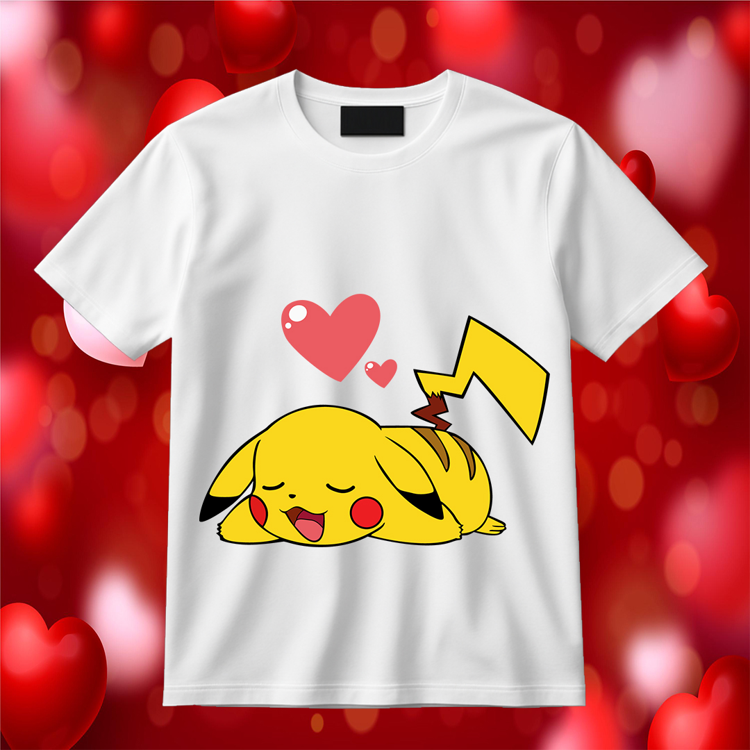 Pikachu Love SVG Pikachu Falls In Love