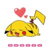 Pikachu Love SVG Pikachu Falls In Love