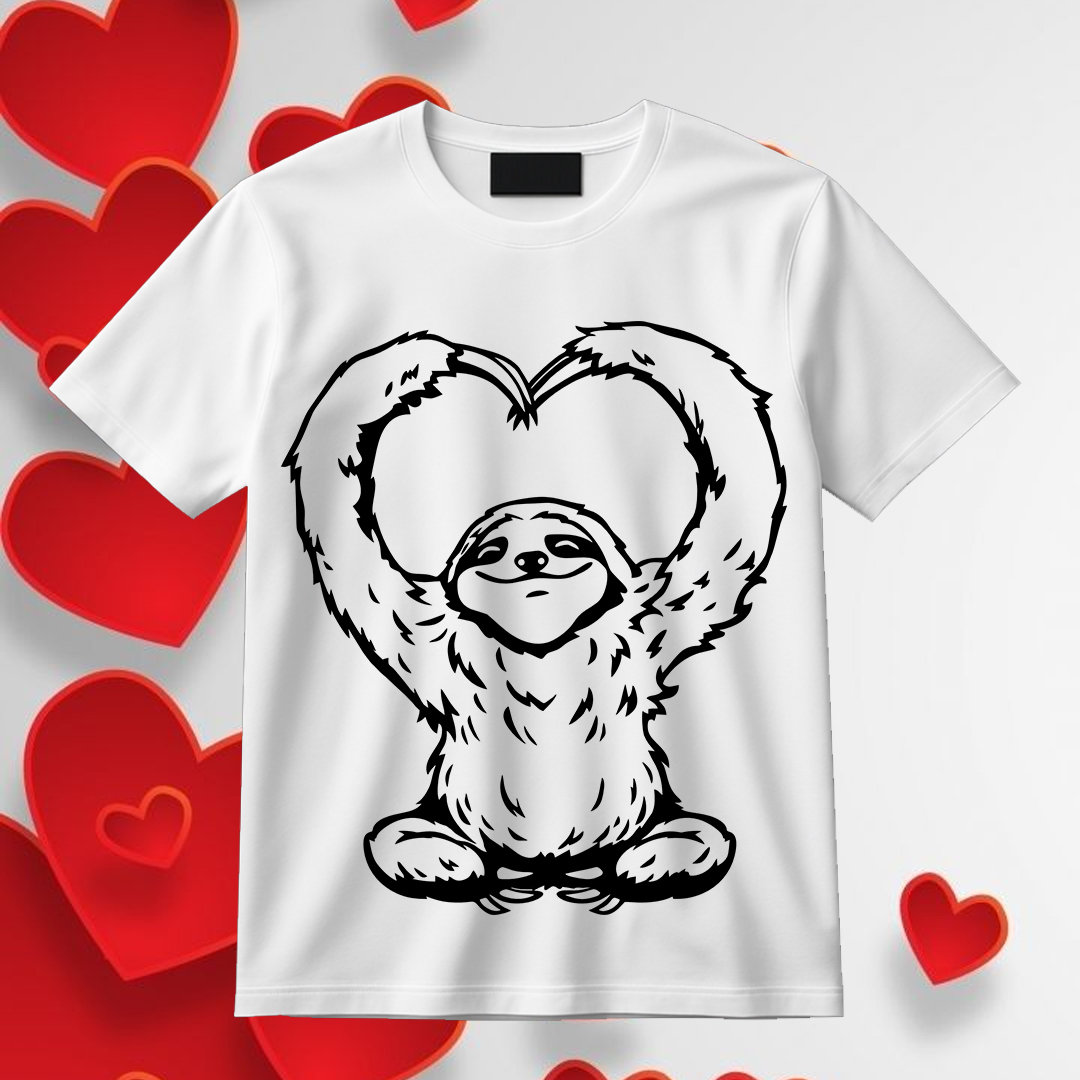 Sloth Making Heart Arms
