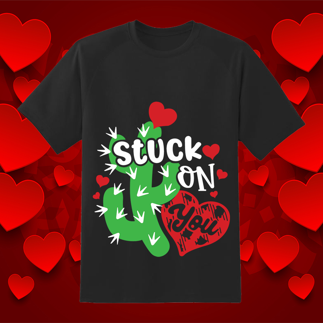 Stuck On You SVG, Love SVG, Cactus SVG, Heart SVG, Valentine’s Day SVG