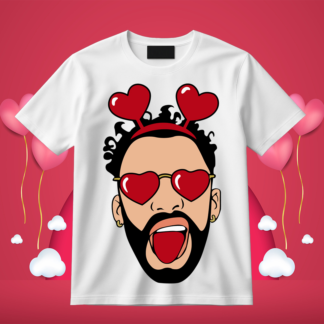 Valentine Bad Bunny's Eyes Full Of Love