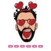 Valentine Bad Bunny's Eyes Full Of Love