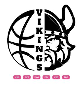 Vikings Basketball SVG, Basketball SVG Design, Basketball