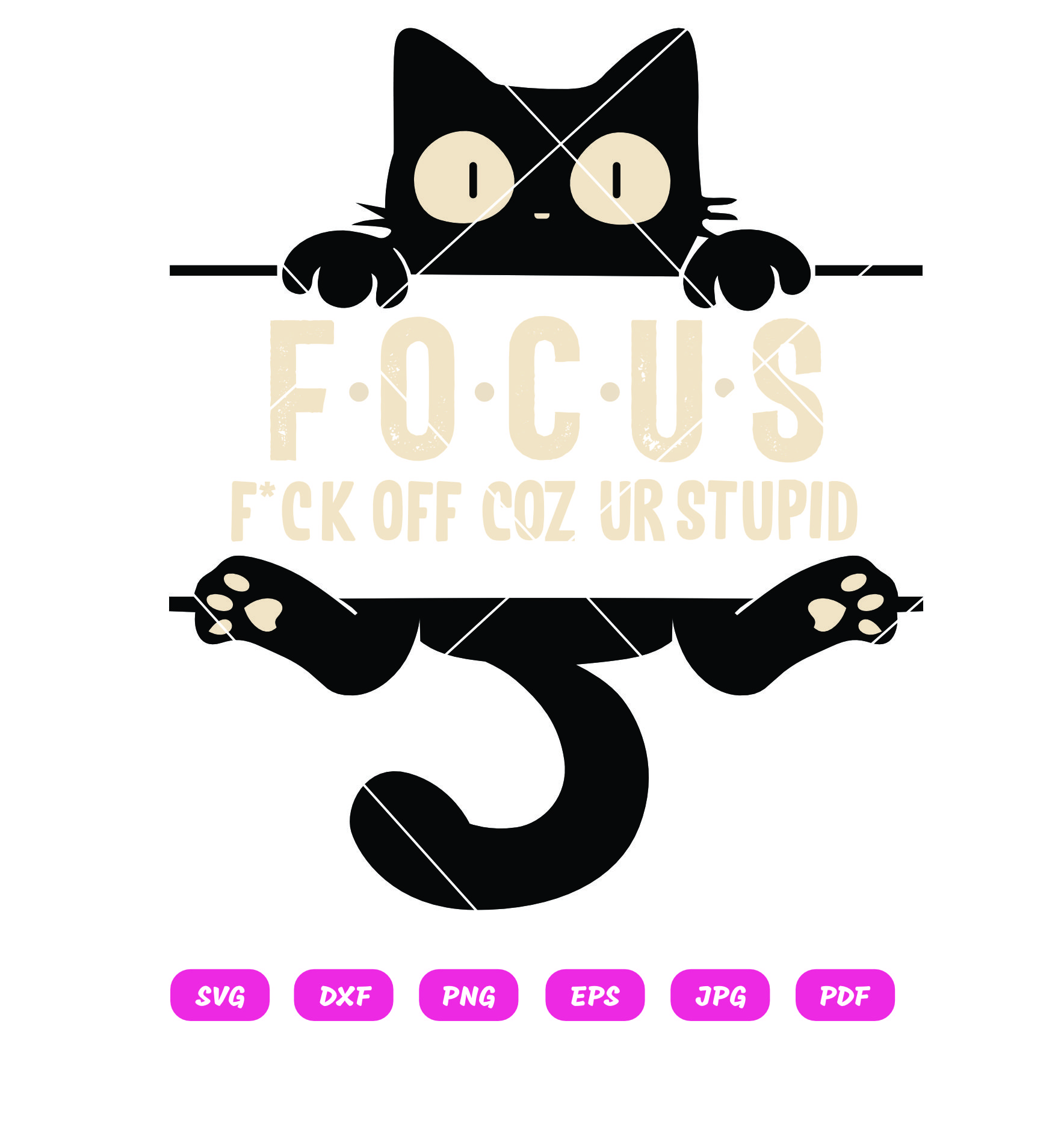 Focus Fuck Off Coz Ur Stupid Cat 1