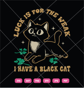 Luck Is For The Weak I Have A Black Cat