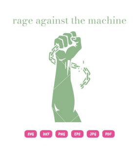 Rage Against The Machine SVG Hand And Chains