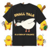Small Talk Is A Form Of Violence SVG Goose Holding Knife