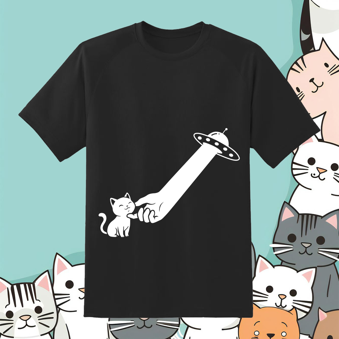 UFO Cat Chin Scritch SVG, UFO Cat 1